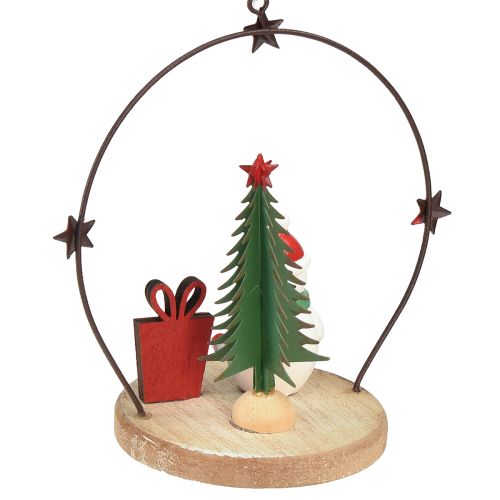 Artículo Percha decorativa Papá Noel Muñeco de nieve Estrella H13cm 2uds