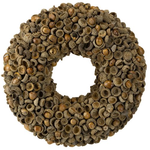 Floristik24 Corona decorativa otoñal de bellotas natural Ø30cm