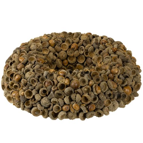 Artículo Corona decorativa otoñal de bellotas natural Ø30cm