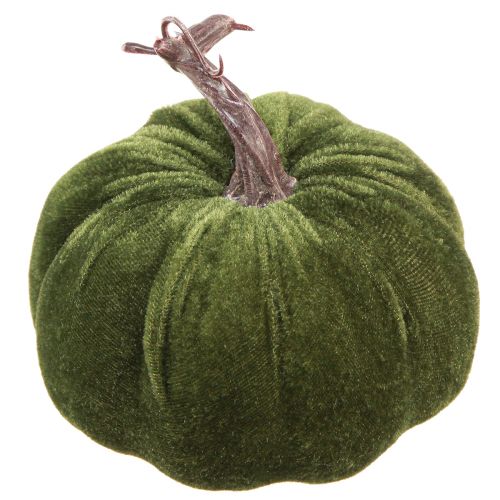 Floristik24 Decoración otoñal calabaza verde claro verde verde oscuro Ø13cm 3 piezas