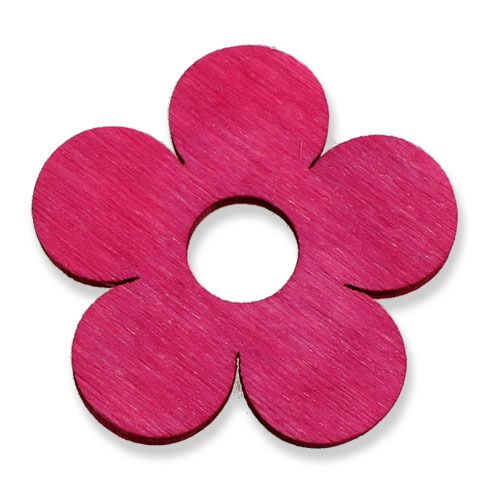 Flores de madera Ø4cm rosa 72 piezas | Floristik24.es