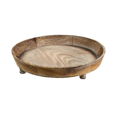 Floristik24 Cuenco de madera marrón Ø40cm