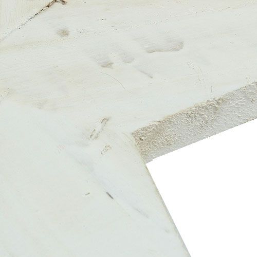 Floristik24 Estrella de madera para colgar 26,5cm blanco 1p