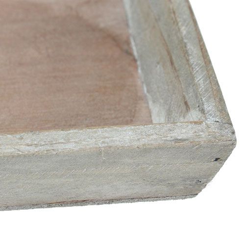 Floristik24 Bandeja de madera gris 57cm x 17cm