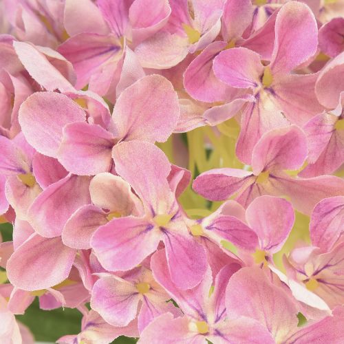 Floristik24 Hortensia artificial rosa flor artificial rosa Ø15,5cm 45cm
