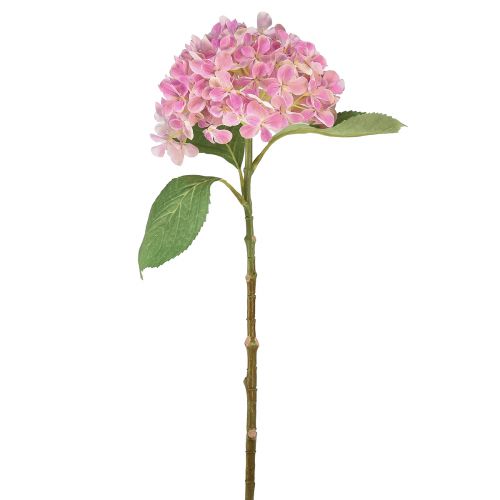Floristik24 Hortensia artificial rosa flor artificial rosa Ø15,5cm 45cm