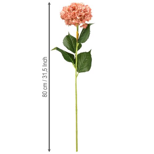 Artículo Hortensia Rosa 80cm 1 ud