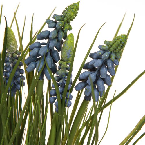 Artículo Jacintos artificiales en maceta azul 24cm