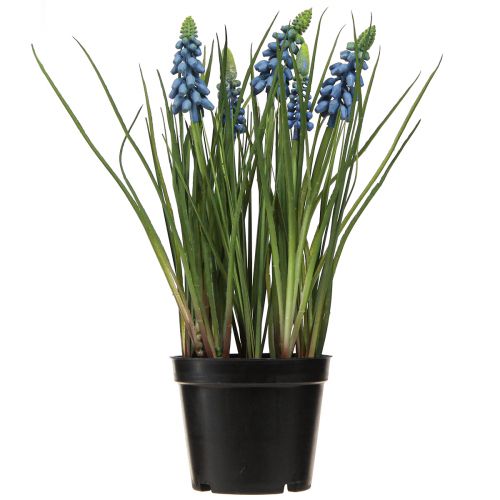 Artículo Jacintos artificiales en maceta azul 24cm