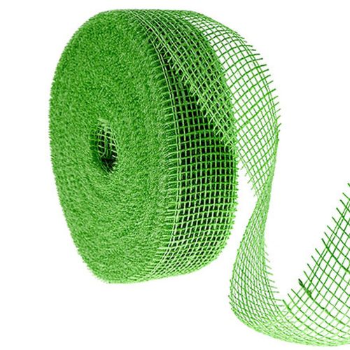 Cinta de yute verde, 5 cm de ancho, 40 m de largo comprar | Floristik24.es