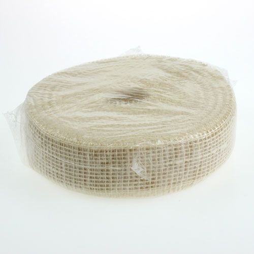 Artículo Cinta de yute blanqueada 5cm 40m