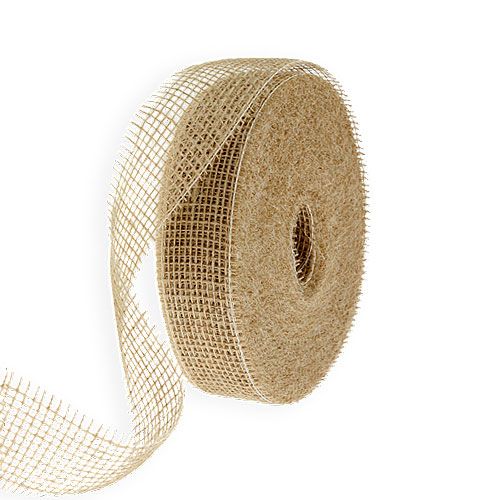 Floristik24 Cinta Yute natural 5cm 40m