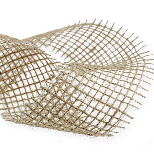 Floristik24 Cinta Yute natural 5cm 40m