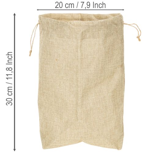 Bolsa de yute de 20×10 cm y 30 cm de alto. Bolsa de regalo. | Floristik24.es