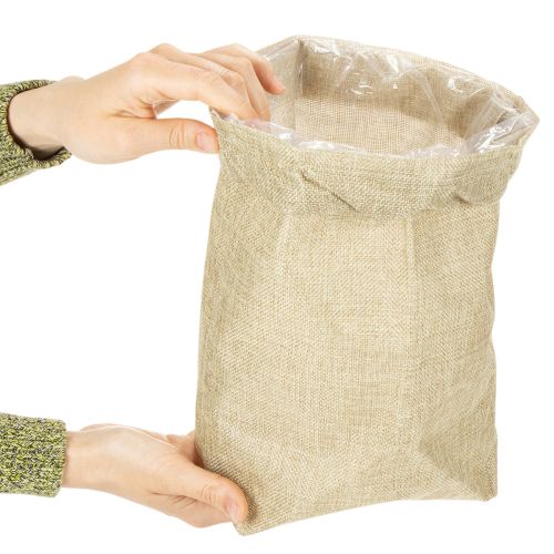 Bolsa de yute de 20×10 cm y 30 cm de alto. Bolsa de regalo. | Floristik24.es