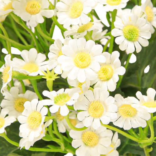 Artículo Flores artificiales de manzanilla blanca, 58 cm, 4 unidades
