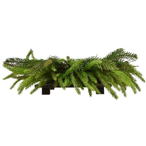Artículo Portavelas con abeto artificial verde para velas de pilar Ø50cm