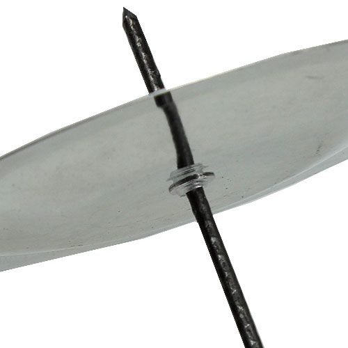 Floristik24 Portavelas con espina, plateado 6 cm, 36 piezas