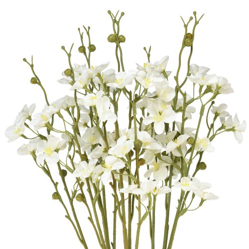 Ramas de flor de cerezo Flores de cerezo artificiales blanco 75cm 3 piezas
