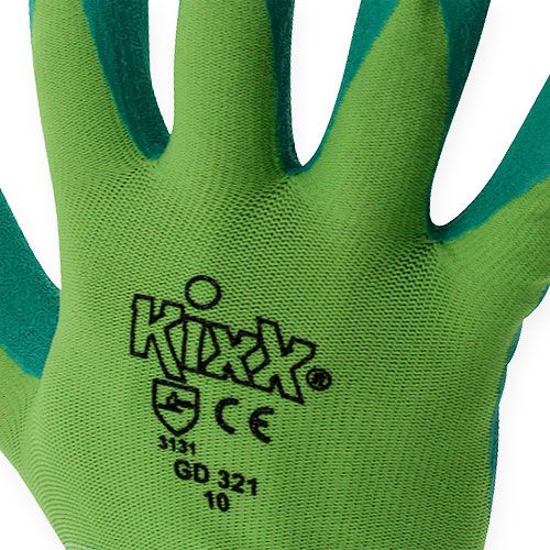 Artículo Guantes de jardinería de nailon Kixx, talla 10, color verde