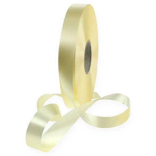 Floristik24 Cinta para rizar amarillo claro 19mm 100m