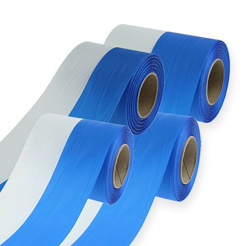 Cintas de guirnalda moiré azul-blanco
