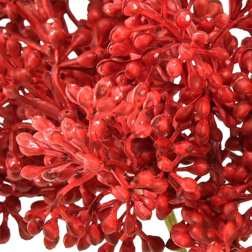 Floristik24 Decoración roja de bayas artificiales para corona de Adviento 32 cm, 3 piezas en un paquete