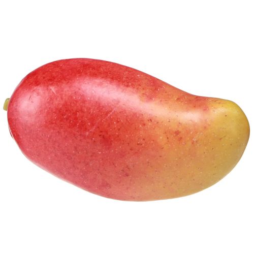 Mango artificial rojo, amarillo chupete de comida realista 15 cm
