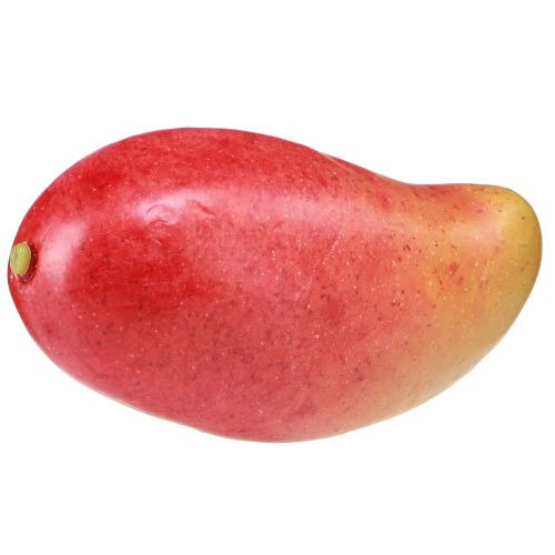 Artículo Mango artificial rojo, amarillo chupete de comida realista 15 cm