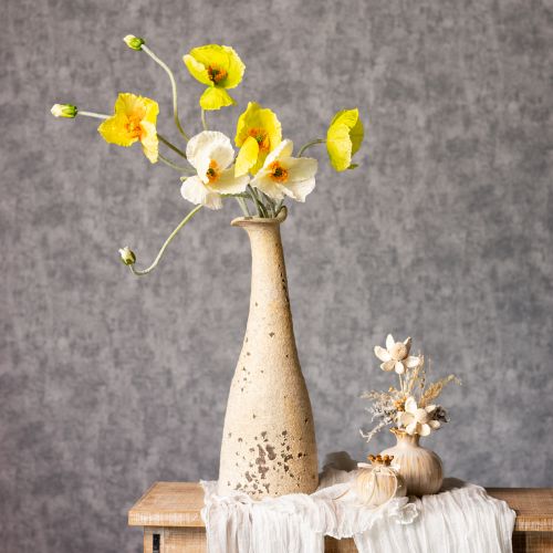 Artículo Decoración de amapola artificial para salones y oficinas, 95cm