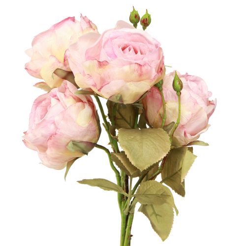 Artículo Rosas artificiales rosas artificiales flores de seda rosa L44cm 4 piezas