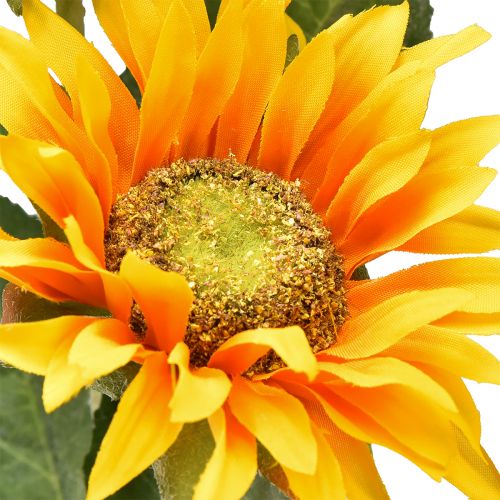 Floristik24 Girasoles artificiales amarillo 80cm