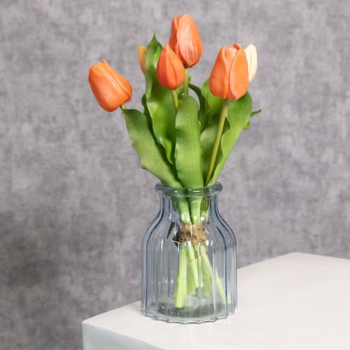 Artículo Tulipanes artificiales para decoración primaveral, salón y cocina, con aspecto realista, 30cm, 7 piezas