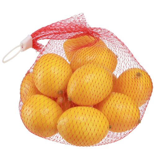 Artículo Fruta decorativa de limón artificial Ø4,5cm H6,5cm 12 piezas