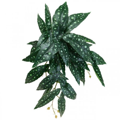 Begonia Artificial Planta Artificial Verde, Verde Oscuro 42×28cm