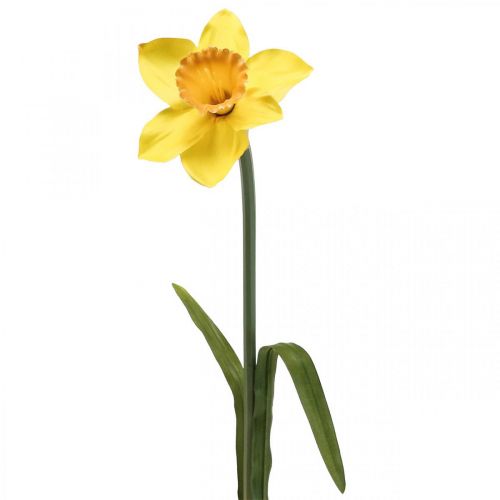 Floristik24 Narciso artificial flor de seda narciso amarillo 59cm