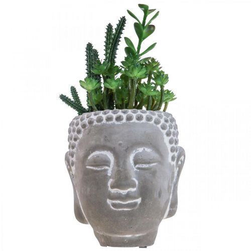 Maceta para suculentas artificiales Buda Ø12cm H24cm