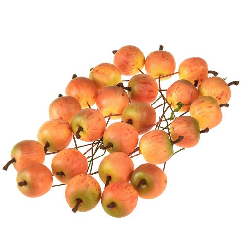 Artículo Manzana artificial 3cm en alambre 24 piezas