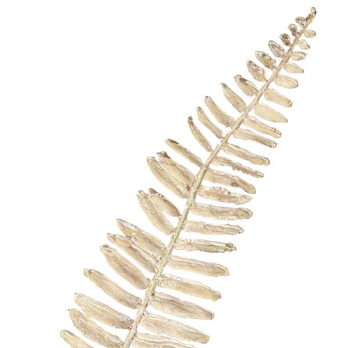 Artículo Helecho artificial ramificado blanco crema plantas artificiales L120cm