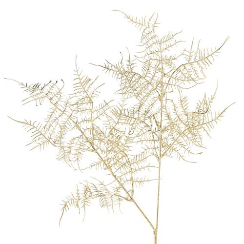 Floristik24 Helecho artificial Navidad ornamental helecho champagne 54cm 2ud