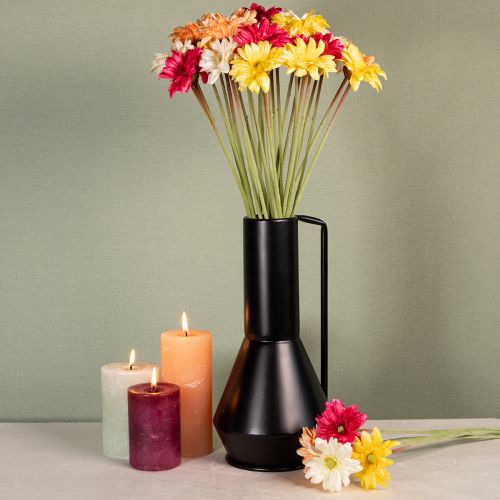 Artículo Ramo de flores artificiales de gerbera para una decoración fresca y de fácil mantenimiento, 47 cm, 32 unidades.