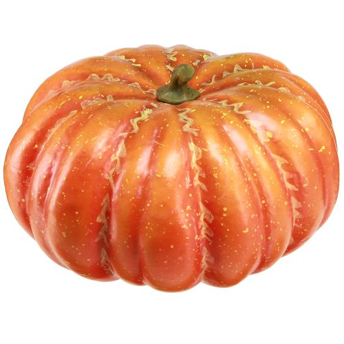 Artículo Calabaza artificial en color naranja vegetal artificial otoño Ø27cm