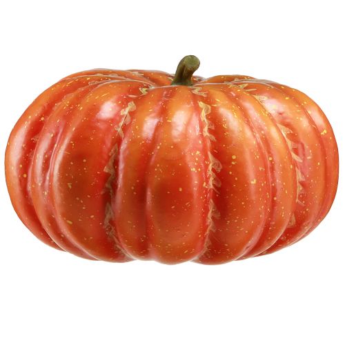 Artículo Calabaza artificial en color naranja vegetal artificial otoño Ø27cm