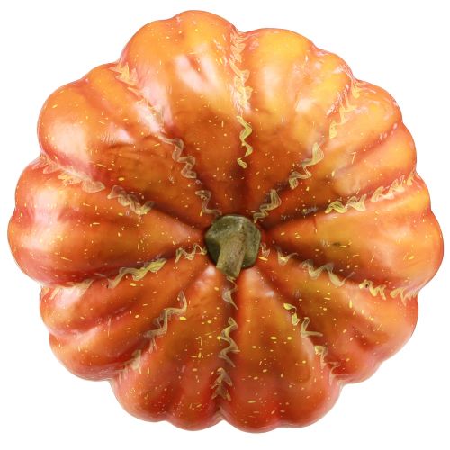 Artículo Calabaza artificial en color naranja vegetal artificial otoño Ø27cm