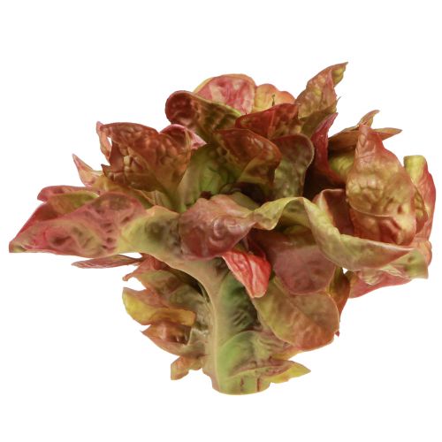 Artículo Lechuga artificial Lollo Rosso cabeza de lechuga decorativa Ø20cm