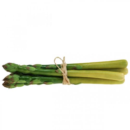 Artículo Espárragos artificiales vegetales manojo de espárragos decorativos L23cm 5uds