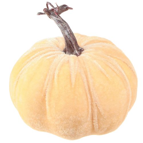 Artículo Decoración de calabaza otoño amarillo marrón naranja Ø13cm H11,5cm 3 piezas