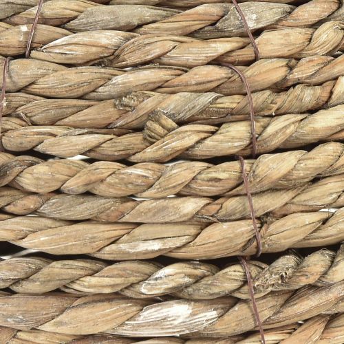 Artículo Adorno de paja bola para colgar gris lavado Ø20cm 2ud