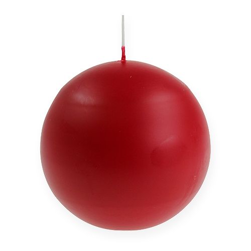 Velas de bola 100mm rojo 6ud