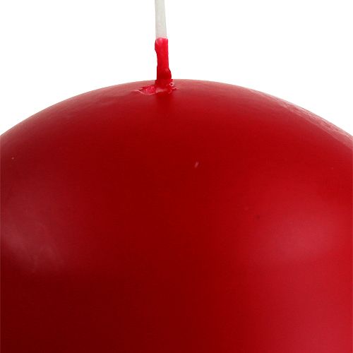 Artículo Velas bola 100mm rojo 6uds